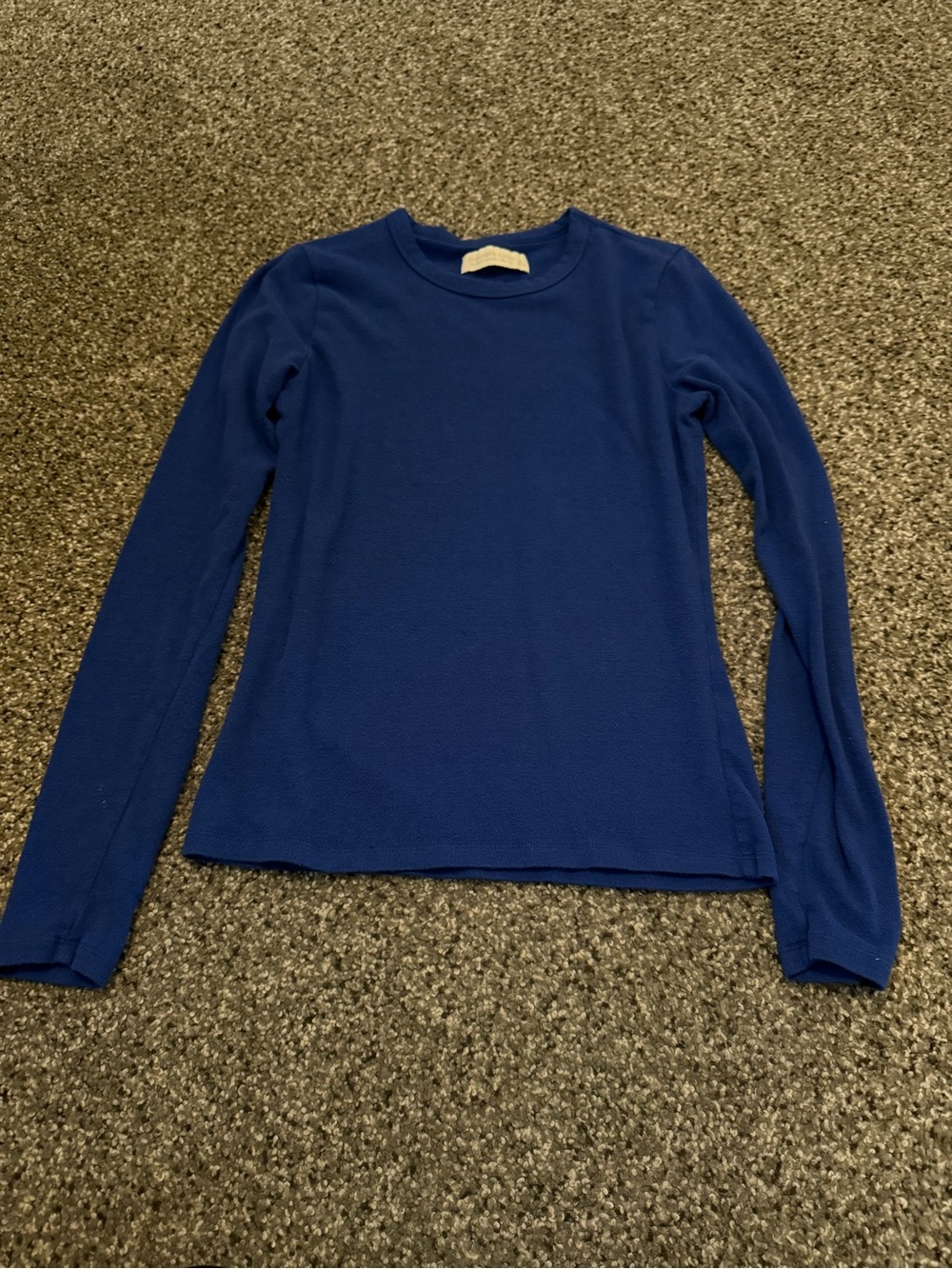 Abercrombie & Fitch Long Sleeve Crewneck Tee - Royal Blue
